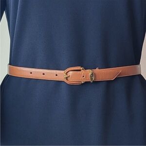 Elegant Tan Leather Belt